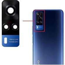 Genos Vivo Y51 2020 Ile Uyumlu Kamera Camı Mavi V2030 V2031