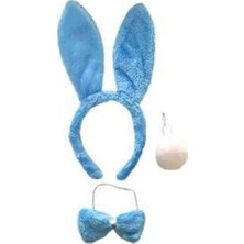 Pazarcan Tavşan Kostüm Seti Taç Papyon Ponpon Kuyruk