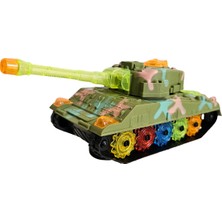 Yıldız Dükkan Oyuncak Pilli Tank Çarp Dön Işıklı Sesli Çocuk Hediyelik