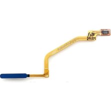 Genos Pocophone X3 Ile Uyumlu Tuş Parmak Izi Okuyucu Film Flex Mavi