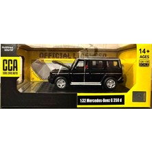 Cca Cool Chic Auto 1:32 Ölçekli Mercedes-Benz G 350 D Model Araba, Siyah, Açılabilir Kaputlu, Kırmızı Koltuklu Lisanslı Diecast, 14+ Yaş