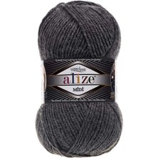 Alize Süperlanamidi (5 Adet) 182 Koyu Gri Melanj El Örgü Ipliği