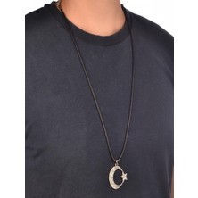 Ft Tasarım Ay Yıldız Tasarım Erkek Kolyesi