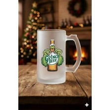 Sartre Art Grinc Beer Tasarımlı Buzlu Cam Bira-Meşrubat Bardağı