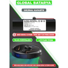 Global Batarya Anker Eufy Robovac X8 Hybrid Akıllı Robot Süpürge Bataryası 14.4v 5200mAh Pil Li-ion (Orijinal Kapasite)