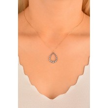 CEBECİ Cebeci 14 Ayar Su Damlası Rose Altın Kolye