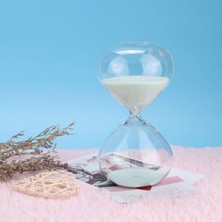 Popüler Sepet Masaüstü Cam Kum Saati – Estetik Tasarım, Dekoratif Zaman Ölçüm Aleti