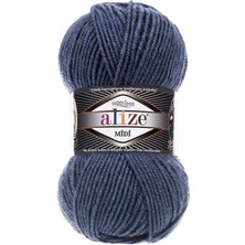 Alize Süperlana Midi (5 Adet) 203 Denim Melanj El Örgü Ipliği