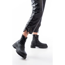 Arda Bayan Bot 236-2011 Siyah Streç Fermuarlı Günlük Kadın Bot