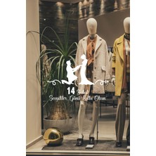 Mıgnatıs 14 Şubat Sevgililer Günü Indirimi Sticker Yapıştırma 60CM - Beyaz