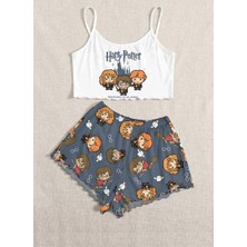 Silona Homewear Askılı Şort Pijama Takımı Harrypotter Basic Süprem