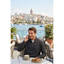 Buratti Pamuklu Regular Fit Yarım Fermuarlı Dik Yaka Sweat Erkek Sweat 5905716