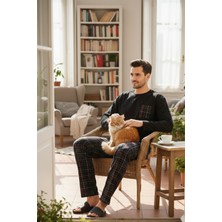 Buratti Ekoseli Cepli Beli Lastikli % 100 Pamuk Regular Fit Pijama Takımı Erkek Pijama Takımı 6572001