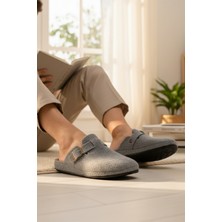 Buratti Kemerli Keçe Kışlık Ev Terlik Erkek Terlik 6711003