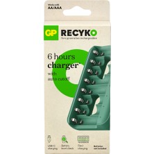 GP Recyko E822 8'Li USB Kalem Pil Şarj Cihazı - AA Ve AAA Uyumlu Akıllı LED Göstergeli Profesyonel Şarjlı Ünitesi