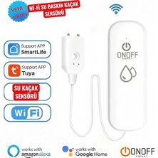 Tuyam smart Akıllı Su Kaçak Sensörü Anlık Uyarı