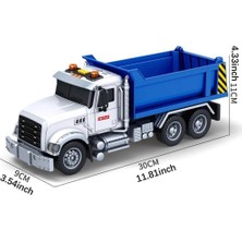 Farbu Oyuncak Sesli Işıklı Pilli Damperli Iş Makinası Oyuncak Harfiyat Kamyonu