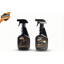 Marvex Pro Premium Set Torpido Parlatıcısı ve Torpido Parlatıcısı 500 ml 2 Li Sprey Set Sünger Hediyeli