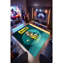 Reyhani Daltonlar-2 Kaymaz Taban Makinede Yıkanabilir Gaming Oyuncu Gamer Genç Odası Halısı