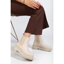 Arda Bayan Bot 812-2137 Bej Lastikli Günlük Kadın Bot