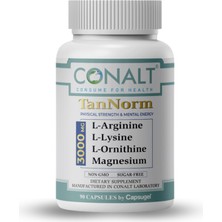 Conalt Tannorm – Amino Asit (L-Arginin, L-Lizin, L-Ornitin) & Magnezyum Içeren Sporcu Takviyesi (90 Kapsül)