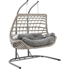 Capri Swing Modern Salıncak Iki Kişilik Bahçe Balkon Salıncağı Cunda