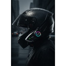 Tekvora Bluetooth 5.3 Interkom Motosiklet Kask Kulaklığı | Type-C Şarj | Suya Dayanıklı | Hd Mikrofon