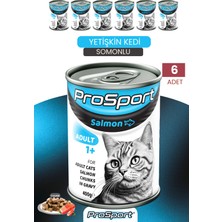 Pure Life Prosport Chunk Somonlu 6'lı Yetişkin Kedi Konserve Yaş Mama (400 Gr*6)
