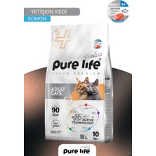 Plus Somonlu Yetişkin Kedi Maması 10 kg