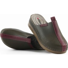 Dr. Klompa Kadın Sabo - Haki - Konfor Destekli Yapı Şık Tasarım Yumuşak Taban Günlük Kullanıma Uygun