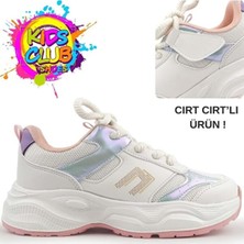 Çocuk Sneaker Bağcık Görünümlü Cırtlı Ortopedik Çocuk Spor Ayakkabı