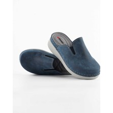 Dr. Klompa Kadın Terlik Lacivert Mikanos Ortopedik Sabo Terlik