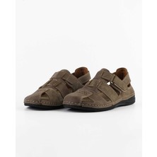 Dr. Klompa Erkek Sandalet - Vizon - Konfor Destekli Yapı Şık Tasarım Yumuşak Taban Günlük Kullanıma Uygun