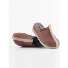 Dr. Klompa Kadın Sabo - Pudra Nubuk - Konfor Destekli Yapı Şık Tasarım Yumuşak Taban Günlük Kullanıma Uygun