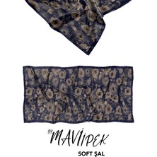 Mavi İpek Mavi Ipek Soft Pamuk Şal Desen 1 D4