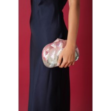 Splash L LY0127 Sedef El Yapımı Pembe-Yeşil Çanta