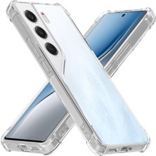 Kzy Tecno Camon 40 Kapak ile Uyumlu Kamera Korumalı Airbag Antishock Köşe Korumalı Şeffaf Silikon Kılıf