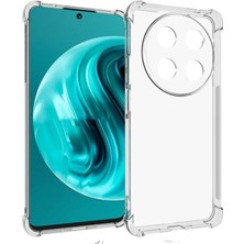 Kzy Huawei Nova 12I ile Uyumlu Kapak Kamera Korumalı Airbag Antishock Köşe Korumalı Şeffaf Silikon Kılıf