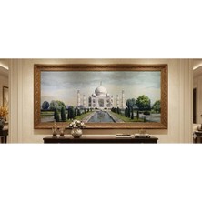 Believe Taç Mahal Dokuma Goblen Dekoratif  Çerçevesiz Pano Tablo 70*170