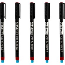 Globox CD Kalemi M 5 Adet Asetat Kalem Kırmızı