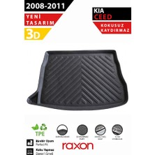 Raxon Kıa Ceed 2008–2011 Uyumlu 3D Bagaj Havuzu | Su Geçirmez, Kaymaz, Yüksek Kenarlı