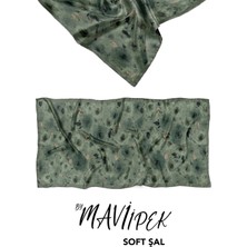 Mavi İpek Mavi Ipek Soft Pamuk Şal Desen 1 D9