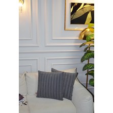 Bir Home Roma Jakar Özel Tasarım 2'li Dekoratif Kırlent Kılıfı 43X43 cm