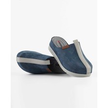 Dr. Klompa Kadın Sabo - Lacivert Terlik - Konfor Destekli Yapı Yumuşak Taban Günlük Kullanıma Uygun