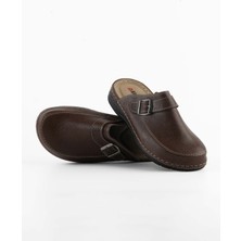 Tigerline Erkek Sabo - Kahverengi Suni Deri - Konfor Destekli Yapı Şık Tasarım Yumuşak Taban Günlük Kullanıma Uygun