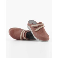 Dr. Klompa Kadın Sabo - Pudra Terlik - Konfor Destekli Yapı Yumuşak Taban Günlük Kullanıma Uygun