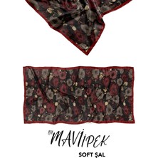 Mavi İpek Mavi Ipek Soft Pamuk Şal Desen 1 D2