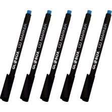 Globox CD Kalemi M 5 Adet Asetat Kalem Siyah