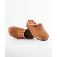 Dr. Klompa Kadın Terlik Peluş Astarlı Kışlık Ev Terliği Kaymaz Taban Günlük Rahat Taba Rengi