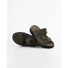 Dr. Klompa Erkek Terlik - Haki - Konfor Destekli Yapı Şık Tasarım Yumuşak Taban Günlük Kullanıma Uygun